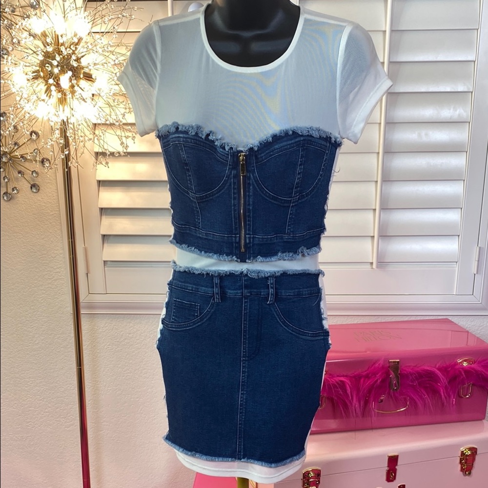 Denim Illusion One-Piece